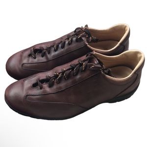 Allen Edmonds Evan Bicycle Toe Lace Up Derby Shoes Brown Dual Insoles Size 8 3E